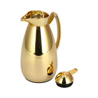 Steel Vacuum Flask 1Pc Mic Gold 1LTR