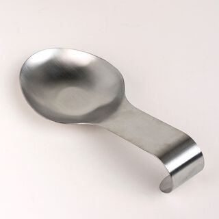 Alberto stainless steel spoonrest with long handle