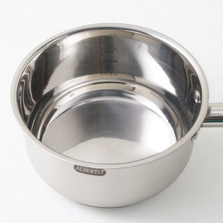 Alberto stainless steel saucepan with lid, silver 2.4L