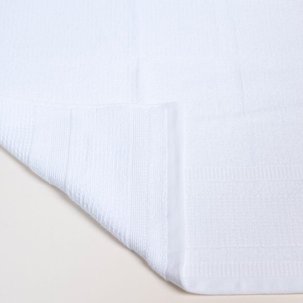 Waffle cotton bath towel, white 70*140 cm image number 1