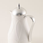 Dallaty White and Silver Plastic Flask, 1L 2 Pieces image number 3