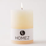 Pillar Candle Sense Rustic Ivory  image number 2
