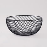 Alberto metal wire fruit basket 25.5*25.5*11.8cm, black image number 1