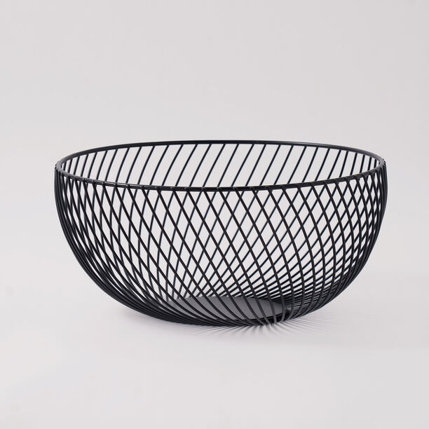 Alberto metal wire fruit basket 25.5*25.5*11.8cm, black image number 1