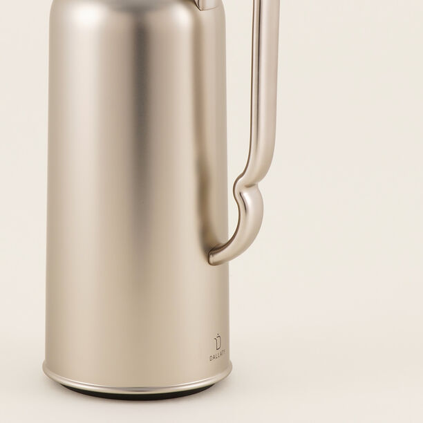 Dallaty Stainless Steel Thermos, Matte Silver, 1L image number 3