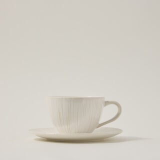 طقم شاي اسيوي بورسلان اوف وايت 11 قطعة