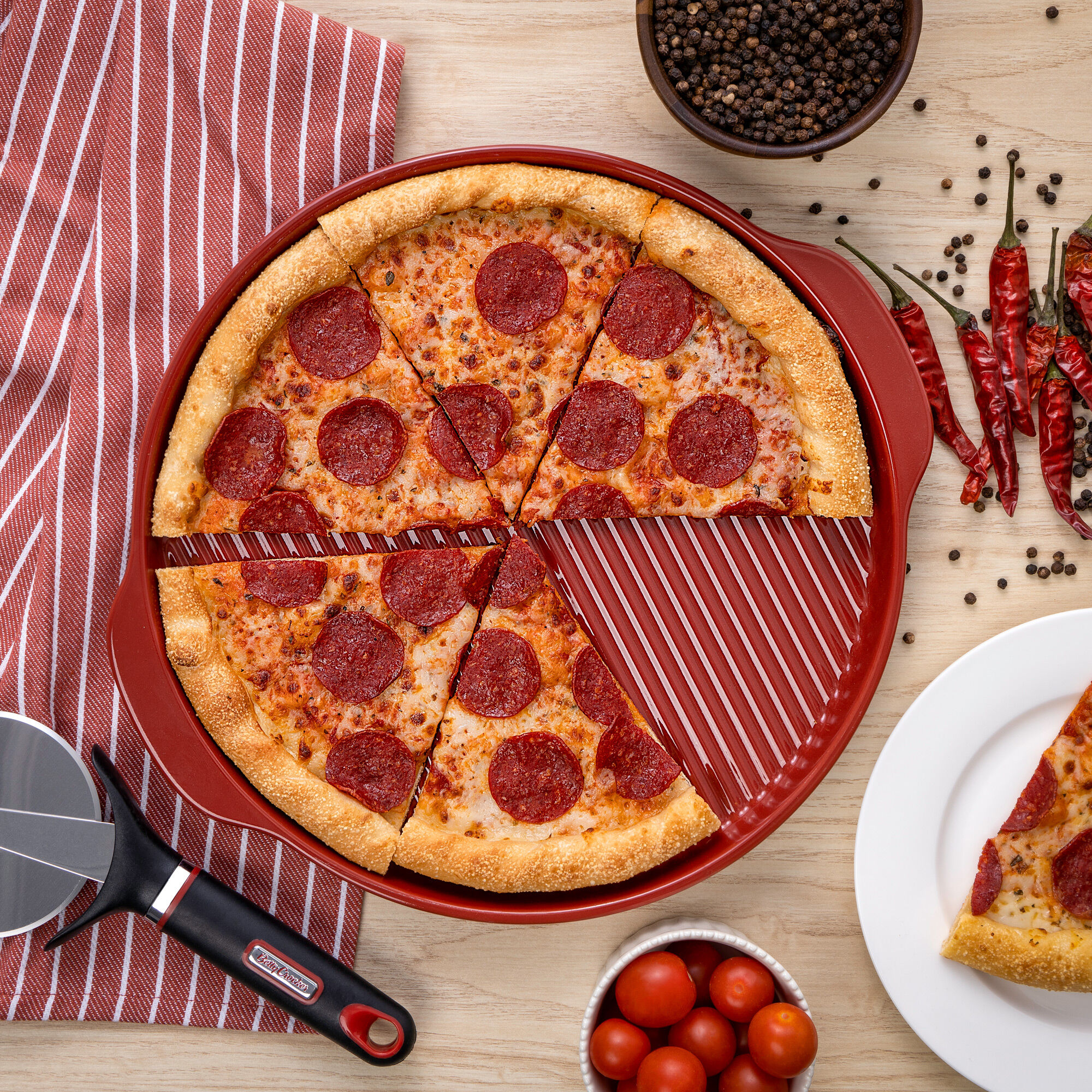 Ceramic pizza pan 2025