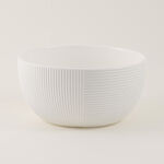 Alberto Ceramic Mixing Bowl Lines White 5.2L image number 0
