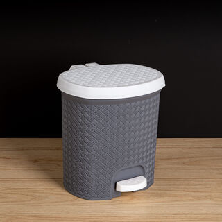 Pedal Bin Woven Grey 6.5L