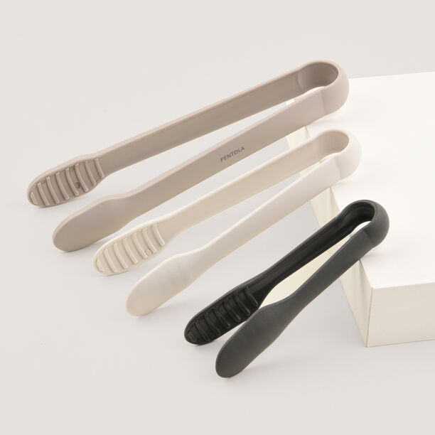 Pentola 3pcs nylon kitchen tong set, multicolor 6'', 8'', 10' image number 1