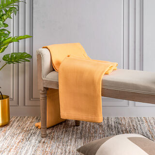Natural Cotton Summer Bedspread Apricot