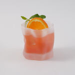 La Mesa 4 Pcs Tumbler Glass Set, Frosted White 8.5*8.5*8.5 Cm image number 1