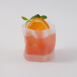 La Mesa 4 Pcs Tumbler Glass Set, Frosted White 8.5*8.5*8.5 Cm