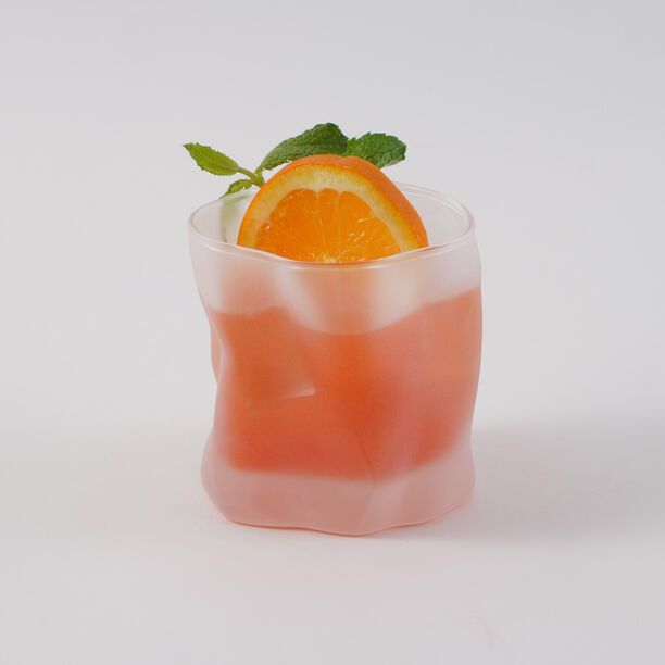 La Mesa 4 Pcs Tumbler Glass Set, Frosted White 8.5*8.5*8.5 Cm image number 1