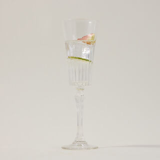 RCR transparent crystal glassware 6 pcs set with base