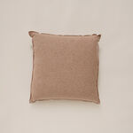 Cottage textured embroidered cushion beige 45*45cm image number 0