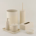 Homez Bath Canister Stainless Steel Beige 11 Cm image number 3