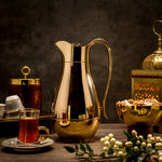 Dallaty steel vacuum flask gold 1L image number 0