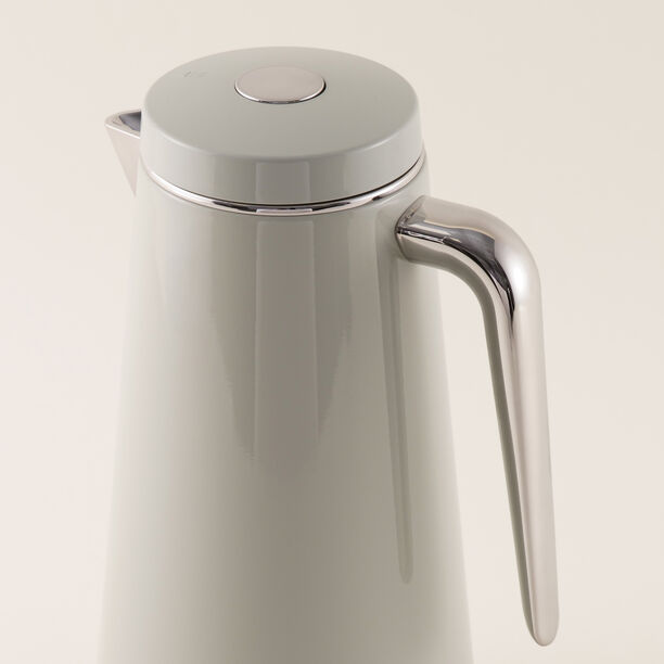 Dallaty Set of 2 Stainless Steel Thermos, Grey and Chrome 1L and 1.3L image number 3