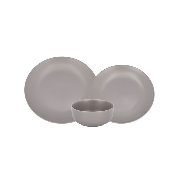 La Mesa grey stoneware 18 pc Dinner set image number 2