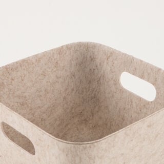 هومز صندوق تخزين، أبيض مكسور 25*25*18 سم