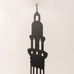 Black metal Ramadan decoration 22*17*90 cm image number 2