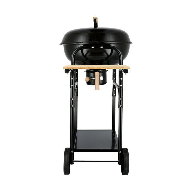 18" trolley kettle grill in black image number 7