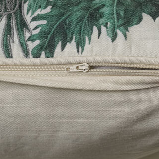 Boutique Blanche tree embroidered cushion 50*50cm, green