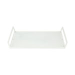 Steel Tray Rectangular Arabgraph White image number 1