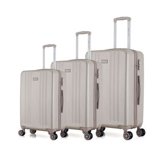 Rose Gold Travel Vision Vertical Stripe Set Of 3 20/24/28"