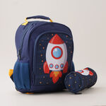 Small backpack with pencil case, 12 inches, Rocket image number 0