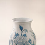 Homez blue and white ceramic vase 26*26*41 cm image number 3