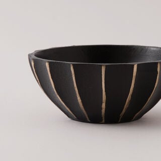 Alberto aluminum round nut bowls set of 2pcs 10*10*5cm, black