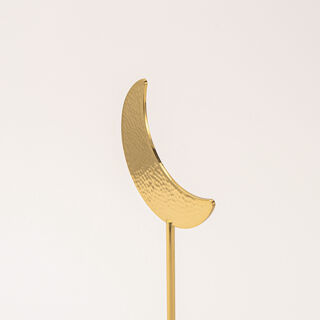 تحفة ديكور رمضاني خشب و معدن باللون الذهبي من هومز 30*7*9 سم