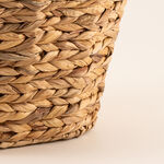 هومز سلة تخزين من نبات ورد النيل 46*37*37 سم، بيج image number 3