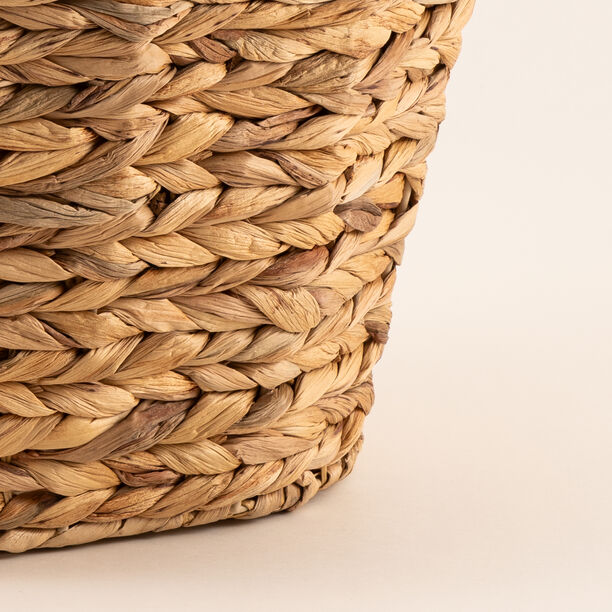 هومز سلة تخزين من نبات ورد النيل 46*37*37 سم، بيج image number 3