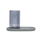 Dallaty grey and black glass and porcelain tea cups set 12 pcs image number 2