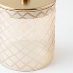 ألبرتو طقم برطمانات زجاج 3 قطع 12*12*14سم، فضي image number 3