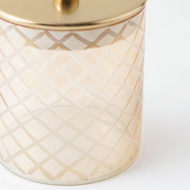 ألبرتو طقم برطمانات زجاج 3 قطع 12*12*14سم، فضي image number 3