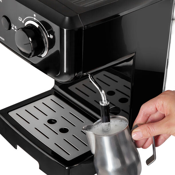 Sencor black stainless steel espresso machine 1450W, 1.5L image number 9