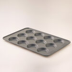 Betty crocker non stick bun tray 12 cups 32.7cm, grey image number 0