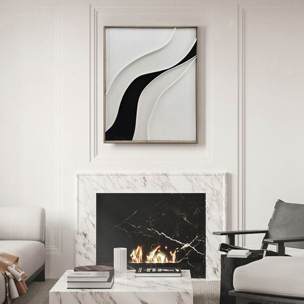 Homez abstract canvas wall art 80*100*4.5cm image number 1