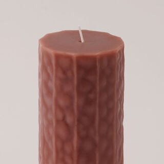 Homez Elegant Wax Candle 7*15Cm, Brown