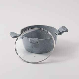 Alberto aluminum 7pcs cookware set, grey