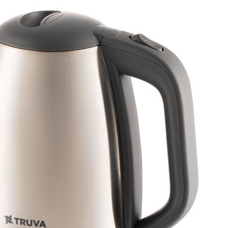 Truva Silver Stainless Steel Kettle, 1.7L