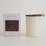 Homez tuscan leather scented candle in jar 470g image number 0