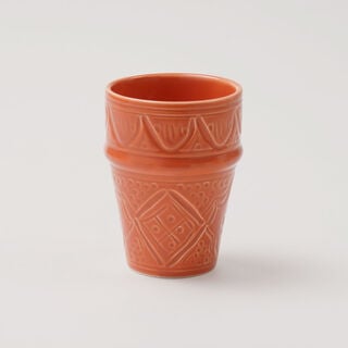 Dallaty Moroccan Tea Cup Dark Orange, 6 Pieces