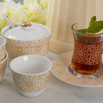 Tea And Coffee Set Of 20 Pieces Gold\White image number 2