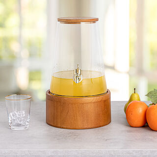 La Mesa transparent glass juice dispenser 4L / 23*23*38.2cm