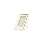 White Stone Photo with Frame Brass Inlay image number 0